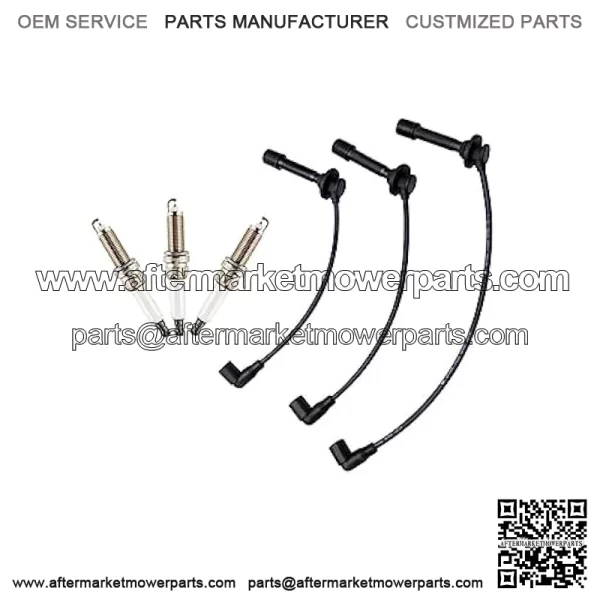 Spark Plug Wire and Spark Plugs Kit-MIA11722 MIA11723 MIA11724 Compatible with John Deere 825i 825i S4?? extended edition??3PCS??XTPTFABS - Image 2