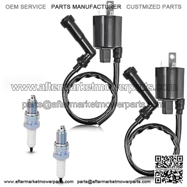 Ignition Coil Pack R+L & spark plug + Cap For Yamaha Virago 700 750 1000 1100 XV700 XV750 XV1000 XV1100 1984-1999 - Image 2