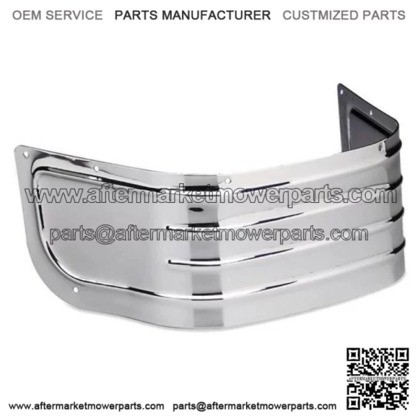 Chrome Replacement Ribbed Fender Skirt Tip Harley Softail Touring Electra Glide (For: Harley-Davidson)