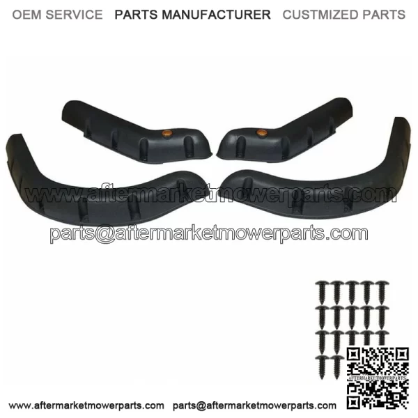 Golf Cart Standard Fender Flares Front and Rear For EZGO TXT ModelSet of 4pcs