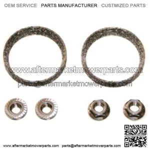 Exhaust Tapered Steel Mesh Style Crush Gaskets Nuts Seals Pair Harley 65324-83 (For: Harley-Davidson)