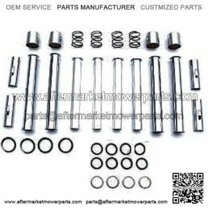 Complete Chrome Upper Lower Pushrod O-Ring Gasket Kit Harley Late Model Ironhead (For: Harley-Davidson)