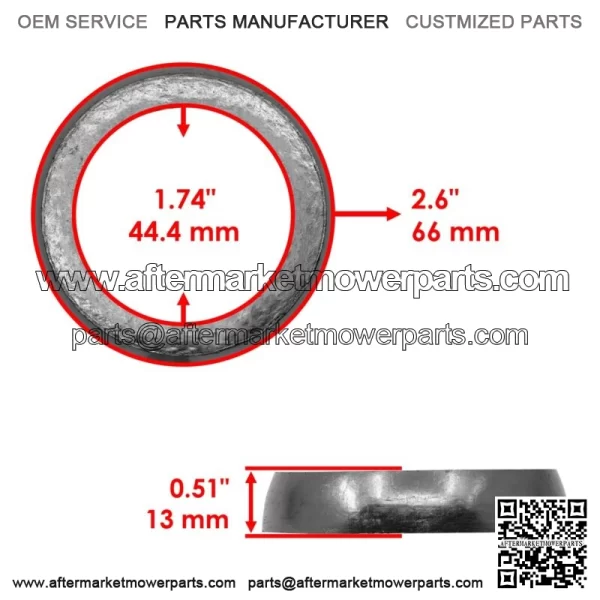 Exhaust Pipe Gasket For Arctic Cat ZR 6000 2014-2015 | M6 2005-2011 New  (For: Arctic Cat) - Image 2