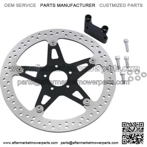 Left Side 14" Big Brake Floating Rotor Kit 00-07 Harley FLT Touring (For: Harley-Davidson)