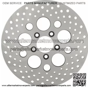 Stainless Steel Drilled Rear Brake Rotor 2000-2017 Harley V-Rod Dyna Softail (For: Harley-Davidson)