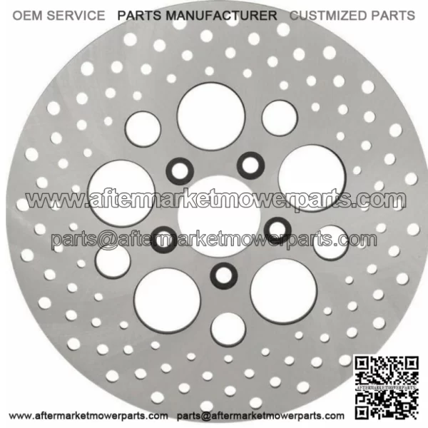 Stainless Steel Drilled Rear Brake Rotor 2000-2017 Harley V-Rod Dyna Softail (For: Harley-Davidson)