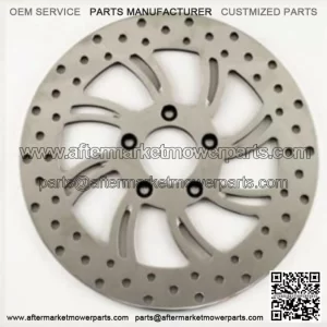 Polished Vortex 11.8" Stainless Rear Disc Brake Rotor Harley Touring Dresser 08+ (For: Harley-Davidson)