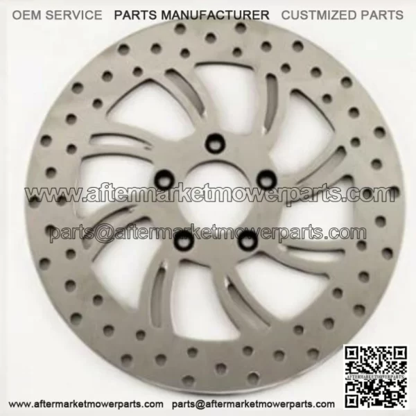 Polished Vortex 11.8" Stainless Rear Disc Brake Rotor Harley Touring Dresser 08+ (For: Harley-Davidson)