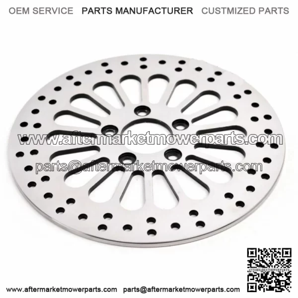 DNA 11.8" Super Spoke Polished Front Brake Rotor Disc 2008+ Harley Touring (For: Harley-Davidson)