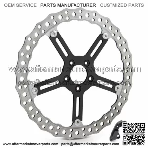 Left Side Rotor Wave 15" Big Brake Kit Disc 06-17 Harley Softail Dyna (For: Harley-Davidson)