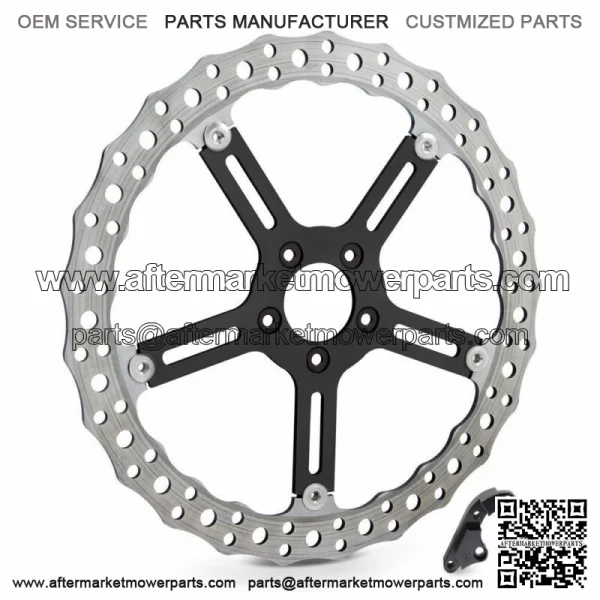 Left Side Rotor Wave 15" Big Brake Kit Disc 06-17 Harley Softail Dyna (For: Harley-Davidson)