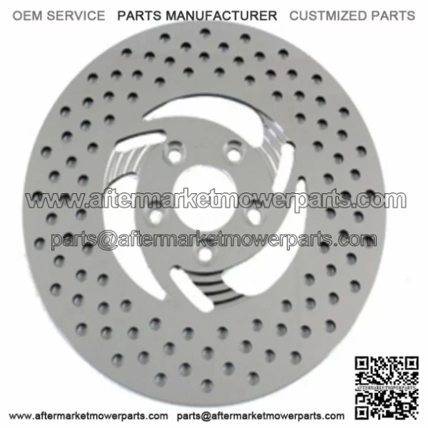 Polished Stainless Steel Razor Rear 11.5 Rotor Brake Disc Harley Softail Dyna XL (For: Harley-Davidson)