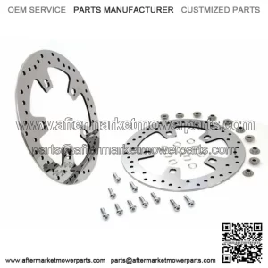 Polished Stainless Custom Enforcer Front Brake Rotor Pair Set 14+ Harley Touring (For: Harley-Davidson)