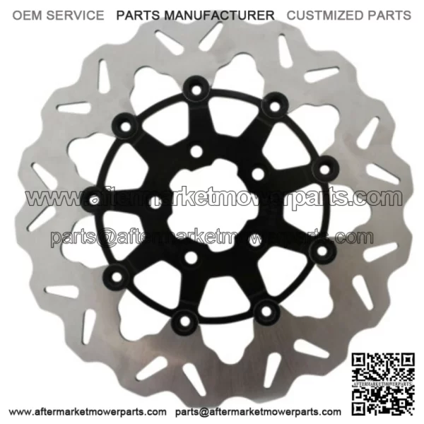 Galfer Stainless Black Floating Wave 11.8" Front Brake Rotor Harley Touring 08+ (For: Harley-Davidson)