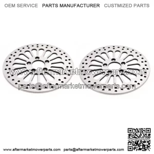 Polished 11.5" Super Spoke SS Front Rear Disc Disk Brake Rotors Rotor Set Harley (For: Harley-Davidson)