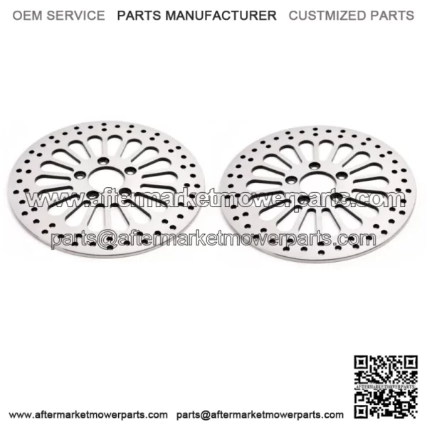 Polished 11.5" Super Spoke SS Front Rear Disc Disk Brake Rotors Rotor Set Harley (For: Harley-Davidson)