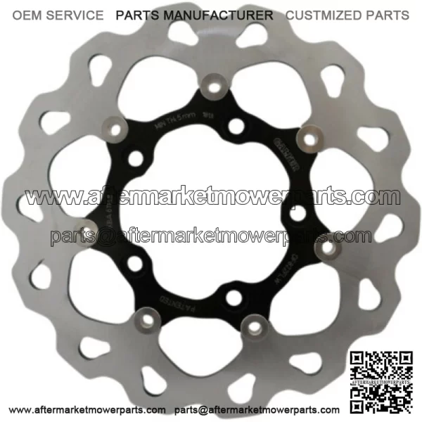 Galfer Floating Black Stainless Rear 11.8" Brake Rotor Disc Harley V-Rod 05-16 (For: Harley-Davidson)