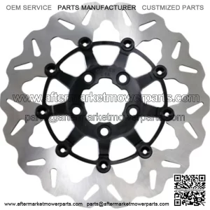 Galfer Stainless Black Contrast Wave Rear Brake Rotor Harley FXST Touring Dyna (For: Harley-Davidson)
