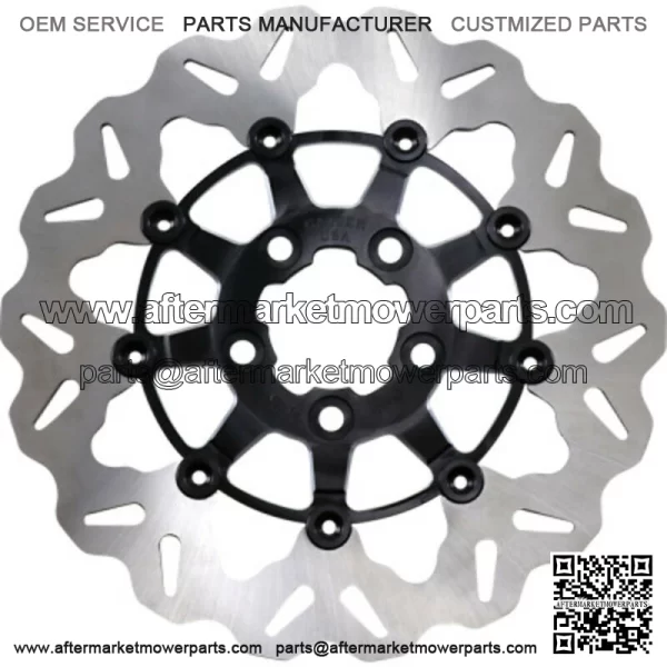 Galfer Stainless Black Contrast Wave Rear Brake Rotor Harley FXST Touring Dyna (For: Harley-Davidson)
