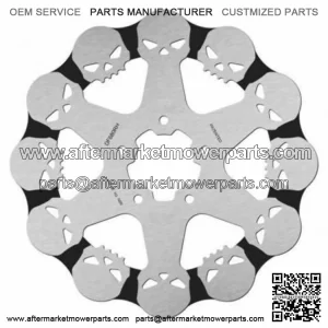 Galfer Front 11.8 Skull Skulls Floating Front Brake Disc Rotor Harley Bagger FLH (For: Harley-Davidson)