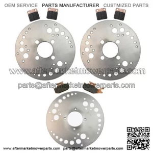 Front & Rear Brake Rotors & Semi-Metallic Pads for Yamaha Kodiak 400 2000-2002
