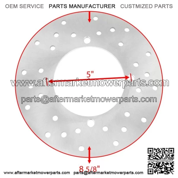 Rear Disc with Stud Bolt fits Polaris Sportsman 800 6X6 EFI 2009-2010 For: Polaris Sportsman 800 - Image 2