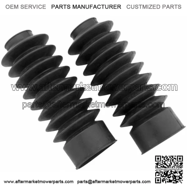 Black Rubber Fork Boots Gaitors 39MM Front End Long Harley Sportster Dyna FXR (For: Harley-Davidson)