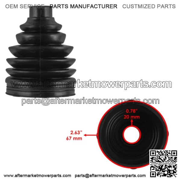Front Axle Outer CV Boot Kit for Polaris Sportsman 800 EFI 2007 2008 2009 2010 For: Polaris Sportsman 800 - Image 2