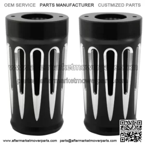 Deep Cut Fork Sliders Boot Covers Black Front Pair Harley Touring 14+ (For: Harley-Davidson)