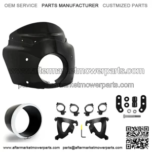 Black Road Warrior Fairing 13 Black Smoke Windshield Kit Harley Low Rider S 20+ (For: Harley-Davidson)