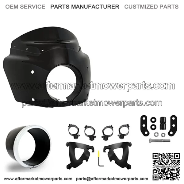 Black Road Warrior Fairing 13 Black Smoke Windshield Kit Harley Low Rider S 20+ (For: Harley-Davidson)
