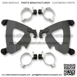 Memphis Shades Road Warrior Fairing Black Mount Kit Harley Dyna Softail 06-17 (For: Harley-Davidson)