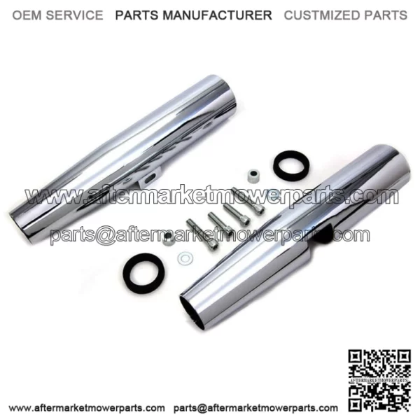 Chrome 39mm Front End Fork Tube Covers Shrouds Harley 86-03 Sportster 883 & 1200 (For: Harley-Davidson)