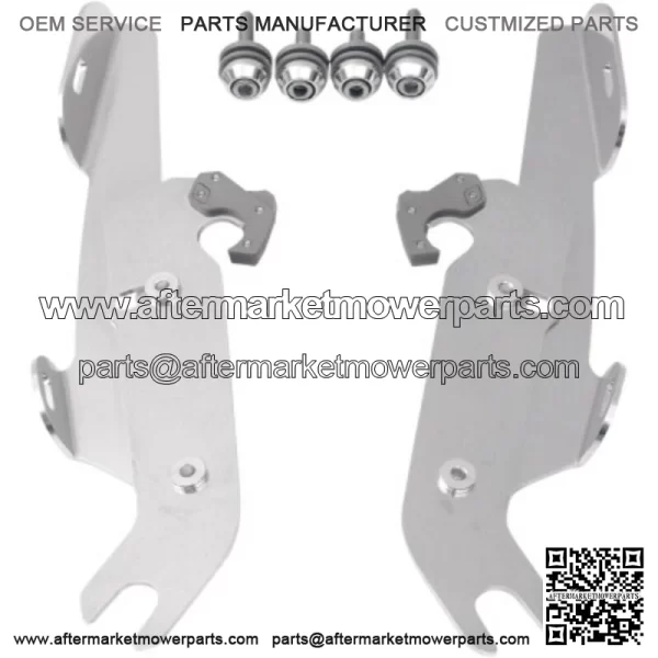 Memphis Shades Fairing Polished Trigger-Lock Mount Harley Softail OEM Lightbar (For: Harley-Davidson)