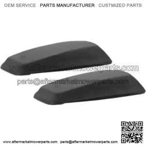 Mustang Saddlebag Plain Black Lid Covers Black Stitching 14-21 Harley Touring (For: Harley-Davidson)
