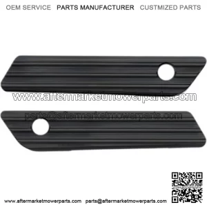 Black Anodized 10 Gauge Saddlebag Hinge Latch Covers Harley Touring (For: Harley-Davidson)