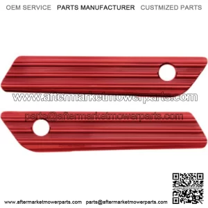 Red Anodized 10 Gauge Saddlebag Hinge Latch Cover Harley Touring 14+ (For: Harley-Davidson)