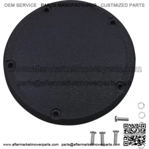 Wrinkle Black Domed Derby Cover Primary 18+ Harley Softail (For: Harley-Davidson)