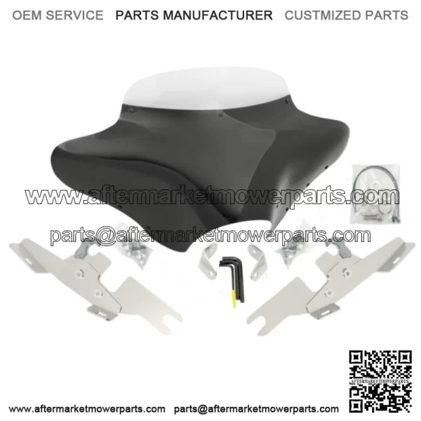 Memphis Shades Batwing Fairing Windshield Package Kit Harley Dyna Switchback FLD (For: Harley-Davidson)