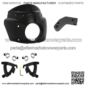 Memphis Shade Road Warrior Fairing 13 Windshield Black Smoke Mounting Kit Harley (For: Harley-Davidson)
