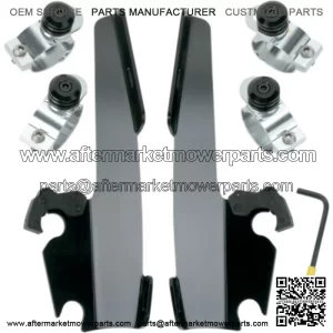 Memphis Shades Black Windshield Fairing Trigger-Lock Complete Mount Harley (For: Harley-Davidson)