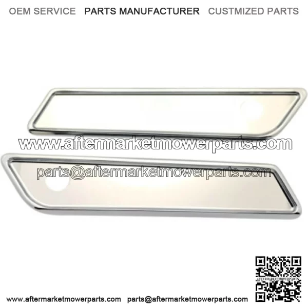 Pro1 Smooth Chrome Saddlebag Latch Lid Covers Accents Pair Harley 14-20 Touring (For: Harley-Davidson)