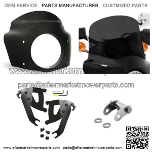 Memphis Shades Road Warrior Fairing Dark Black 11 Windshield Kit Harley 18+ FLSL (For: Harley-Davidson)