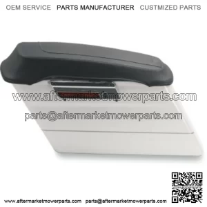 Mustang Seats Black Saddlebag Lid Cover Black Stitching 1993-2013 Harley Touring (For: Harley-Davidson)