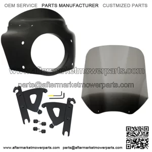 Memphis Shades Road Warrior Fairing 15 Smoke Windshield Kit Harley Softail 86-17 (For: Harley-Davidson)