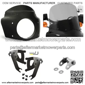 Memphis Shades Road Warrior Fairing Black Smoke 13 Windshield Kit Harley M8 FLSL (For: Harley-Davidson)