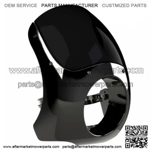 Brand Black Outlaw Club Bike Sport Fairing Windshield Harley 35 39 41 49mm (For: Harley-Davidson)