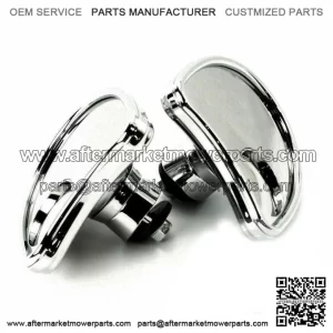 Chrome Fairing Mount Mirrors Blind Spot Mirror Harley Batwing Fairing Touring (For: Harley-Davidson)