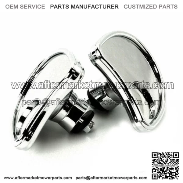 Chrome Fairing Mount Mirrors Blind Spot Mirror Harley Batwing Fairing Touring (For: Harley-Davidson)
