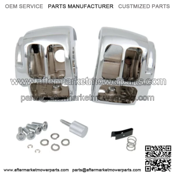 Chrome Handlebar Switch Housing Hand Control Kit 96-11 Harley Touring Softail XL (For: Harley-Davidson)
